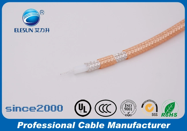 Small Size Rg178 High Temperature Coaxial Cable 50ohm