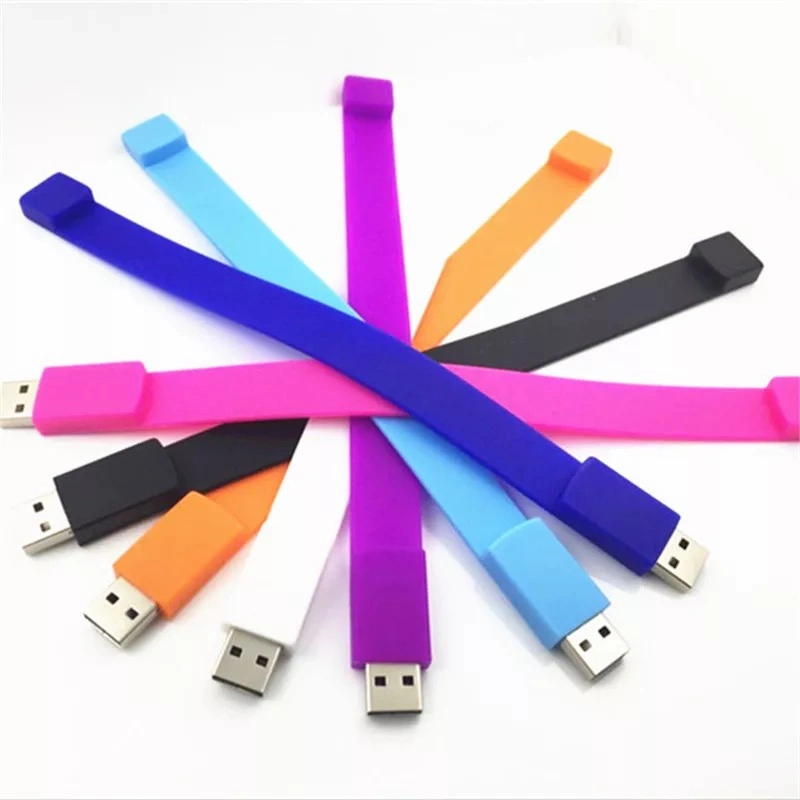 USB Flash Drive USB 2.0 4GB 8GB 16GB 32GB 64GB 128GB Bracelet Magnetic Wrist Band USB Charger Cable